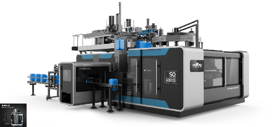 Moldes giratórios da máquina de molde seis do sopro 1 do galão de alta velocidade